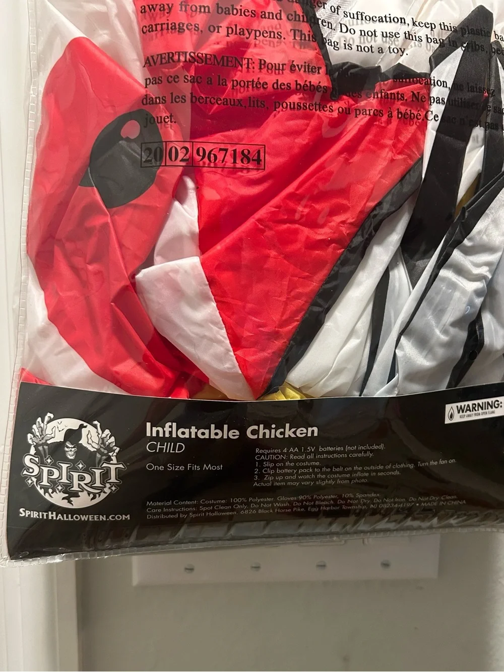 Inflatable Chicken Costume